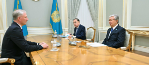 Глава государства принял посла ЕС в Казахстане