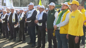 Партия «Ауыл» провела мирный митинг в Алматы