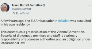 Посол ЕС в Судане подвергся нападению