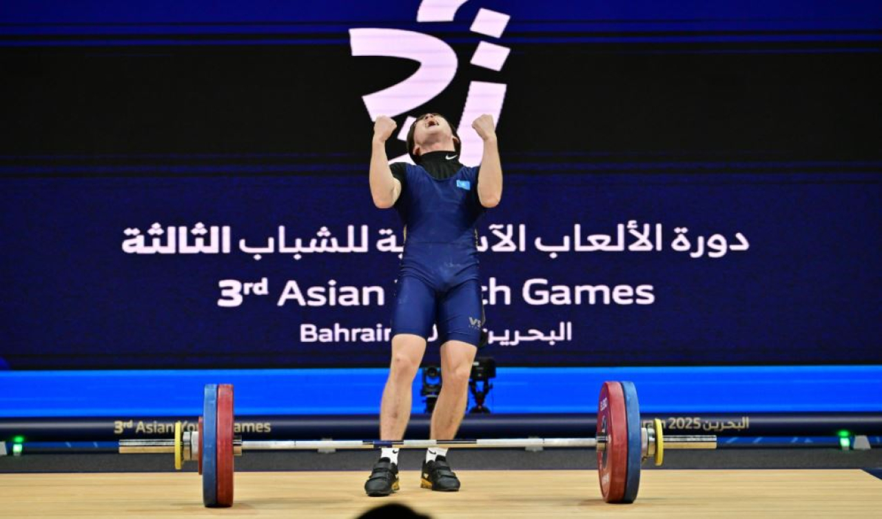 Ауыр атлет Бейбарыс Ерсейіт жасөспірімдер арасындағы Азия ойындарында күміс алды