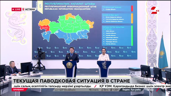 Текущая паводковая ситуация в стране. Брифинг