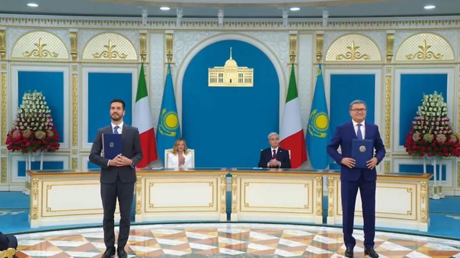 Қасым-Жомарт Тоқаев пен Джорджа Мелони бірлескен мәлімдеме қабылдады