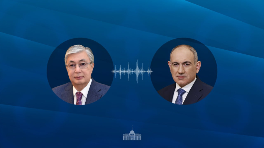 Мемлекет басшысы Армения Премьер-министрі Никол Пашинянмен телефон арқылы сөйлесті