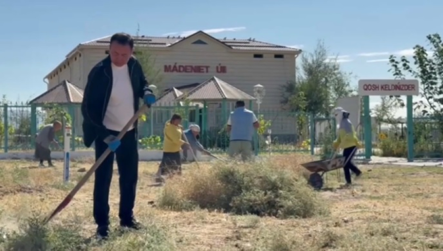 Экологическую акцию устроили в Байдибекском районе