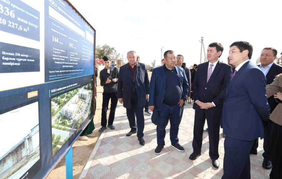 Апатты үйден жаңа баспанаға: Маңғыстаудың төрт ауданында жаңа үйлердің құрылысы басталды