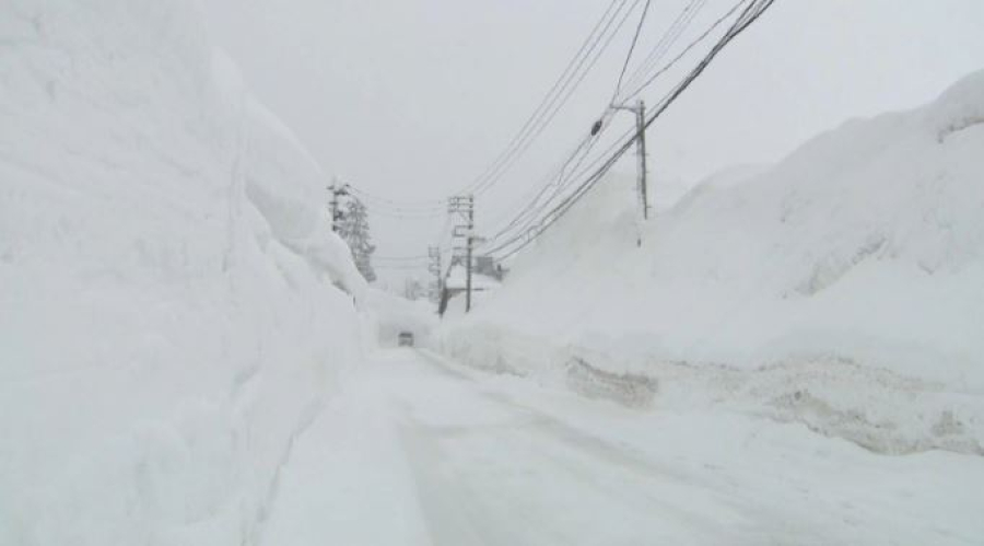 Рекордный снегопад выпал в Японии
