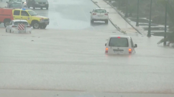 Сильные ливни вызвали наводнения на острове Лансароте в Испании