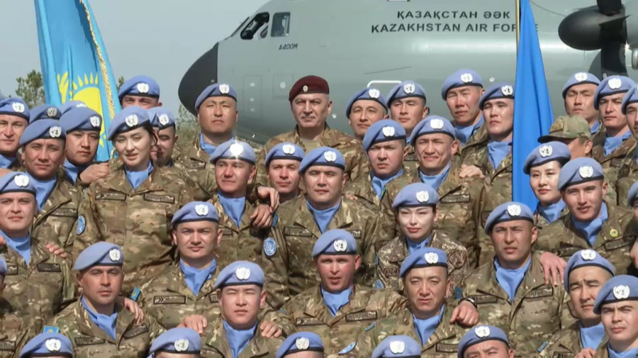 Сирияға аттанған бітімгерлер жасағының алғашқы легі елге оралды