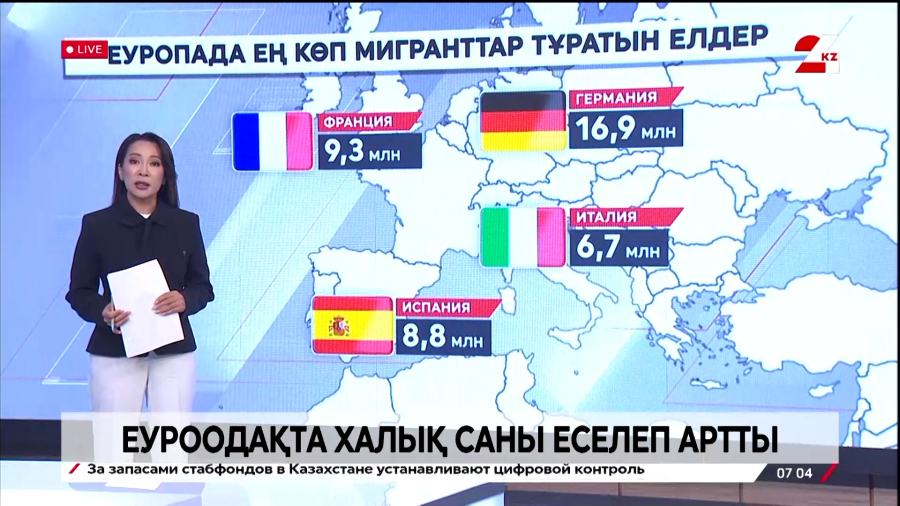 Еуроодақта халық саны еселеп артты