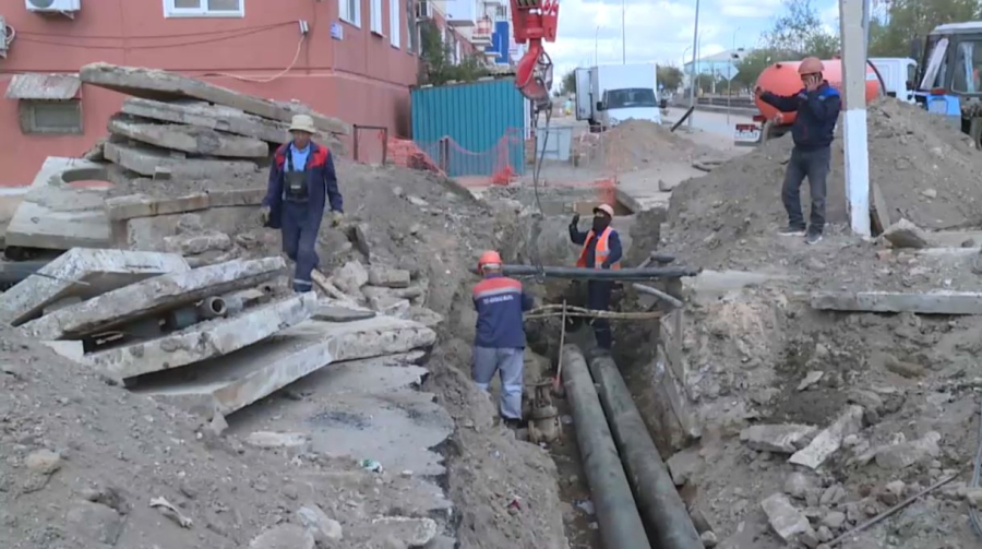 Балқашта инженерлік желілер жаңғыртылып жатыр