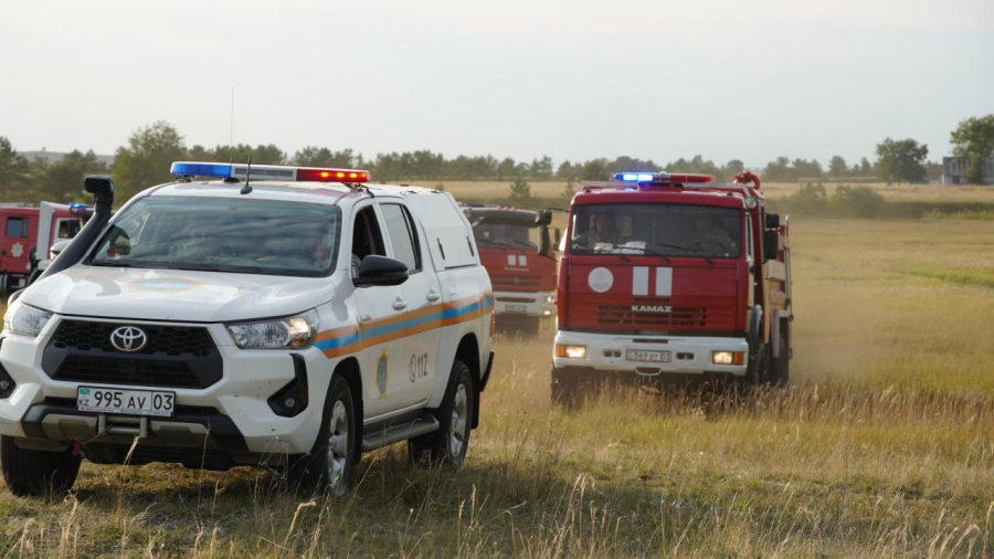 Учения по ликвидации природных пожаров прошли в Акмолинской области