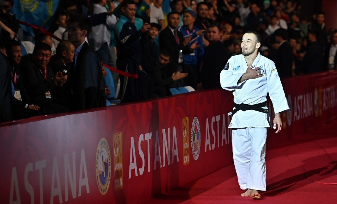 Grand Slam по дзюдо в Астане: Жубаназар досрочно выиграл схватку за бронзу