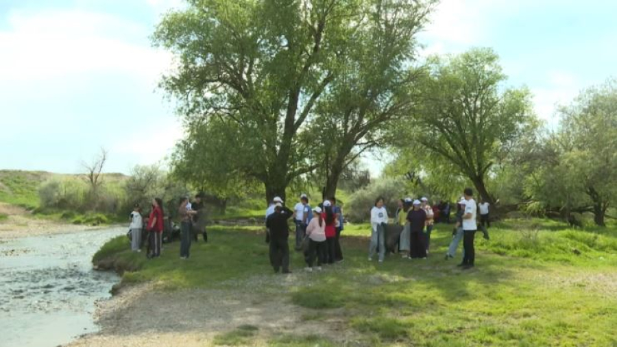 Жамбыл облысында Аса өзенінің жағалауы тазартылды