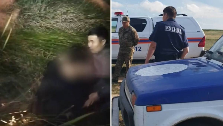Застряла по пояс в болоте: полицейские спасли девушку в Астане
