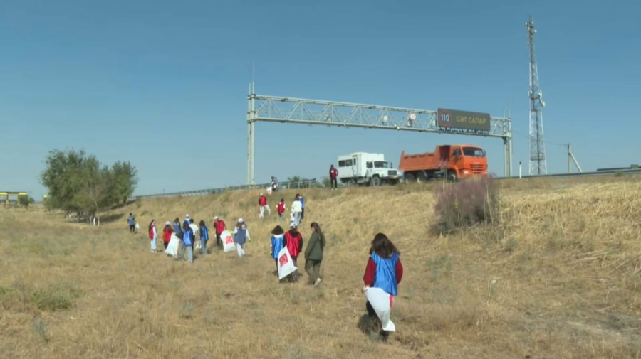 Түркістан облысында «Таза Қазақстан» Road-эстафетасы жалғасып жатыр