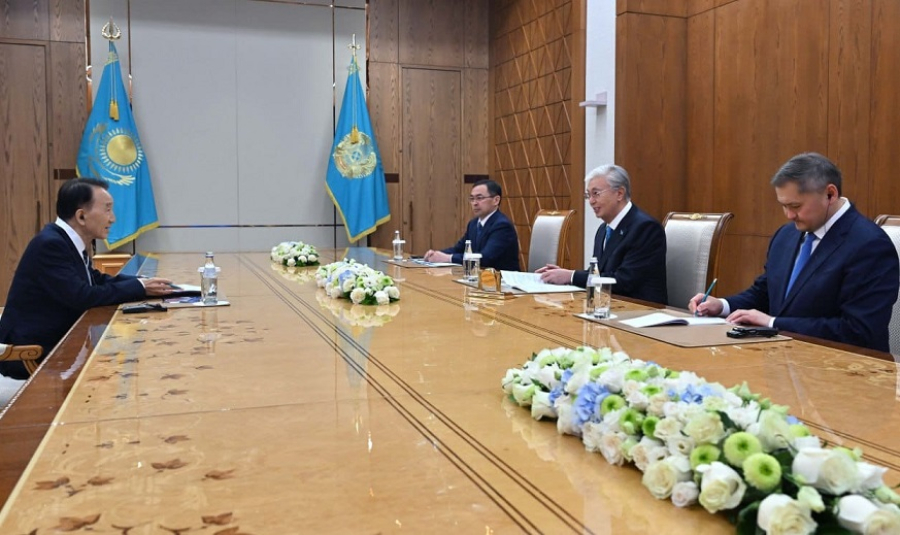 Президент принял председателя попечительского совета ОФ Woosong