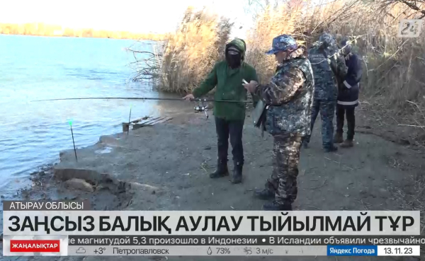 «Бірінші рет». Заңсыз балық аулайтындар көп