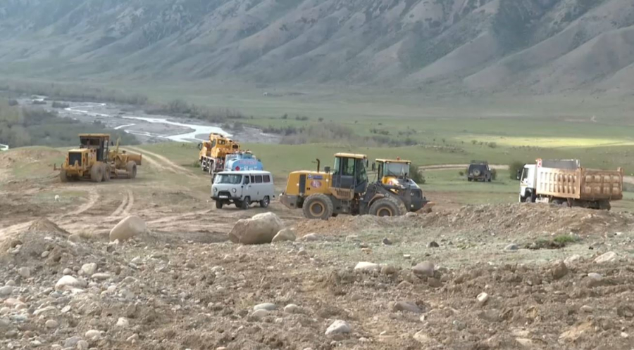 Алматы облысында Қайыңды көліне жол салынып жатыр