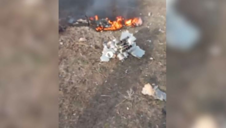 Возможные обломки беспилотника нашли в степи Атырауской области