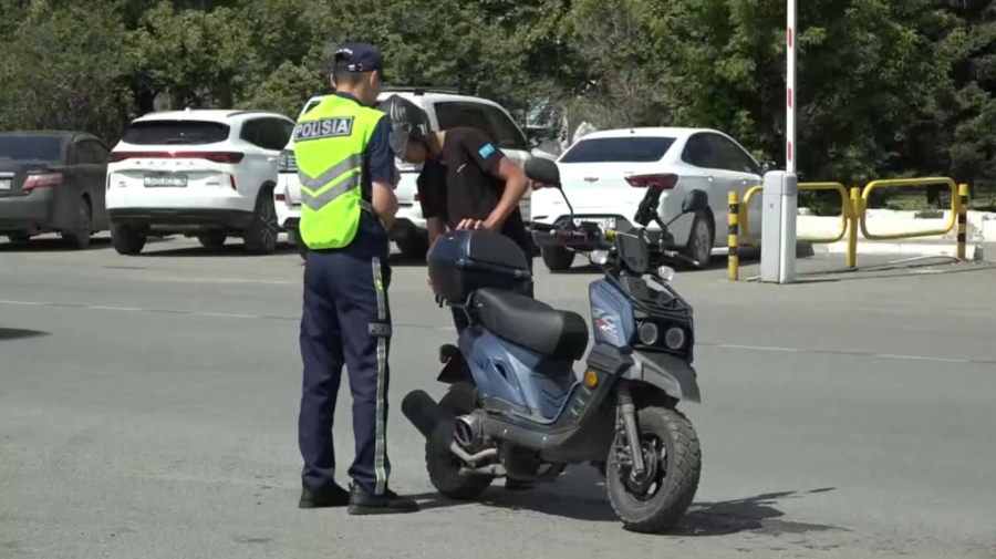 Больше 500 мопедов зарегистрировали в области Абай