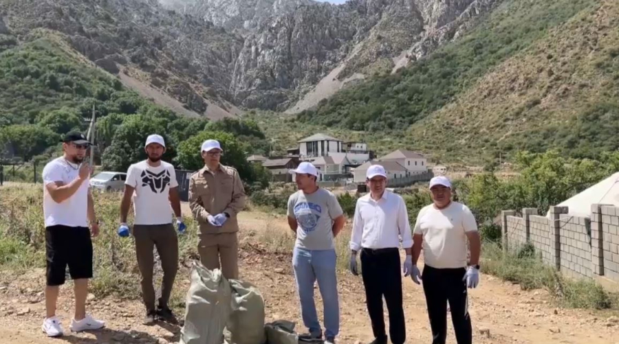 Төлеби ауданында 12 шақырым аумақ қоқыстан тазартылды