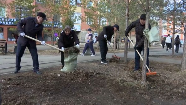 Қосшы қаласында экологиялық сенбілік өтті
