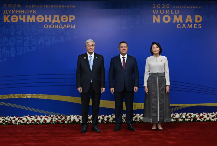 Президент прибыл на открытие Всемирных игр кочевников