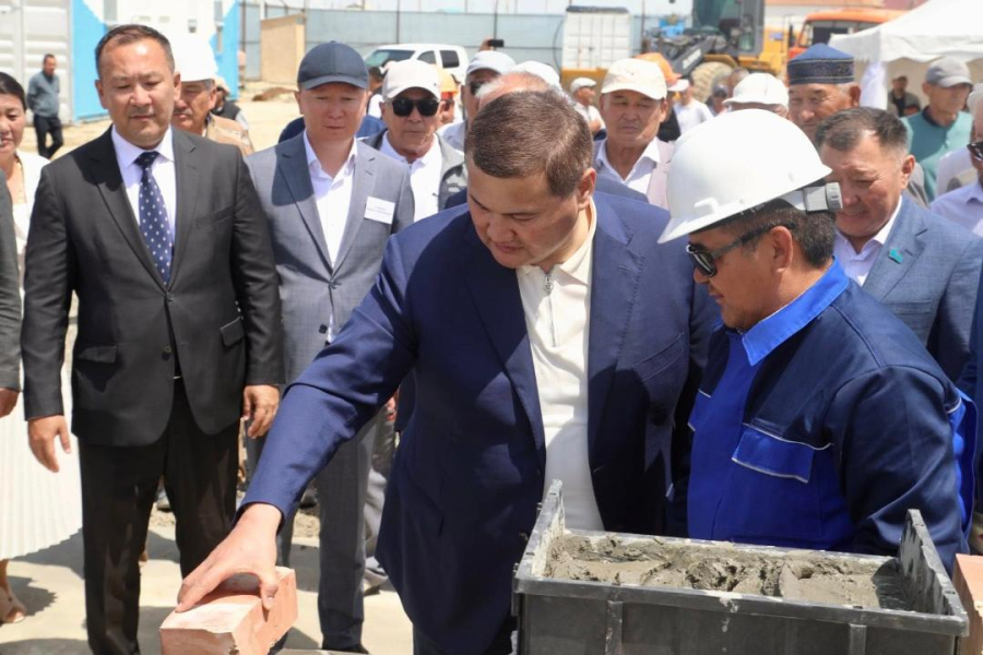 Церемония закладки фундамента новой школы прошла в Кызылординской области