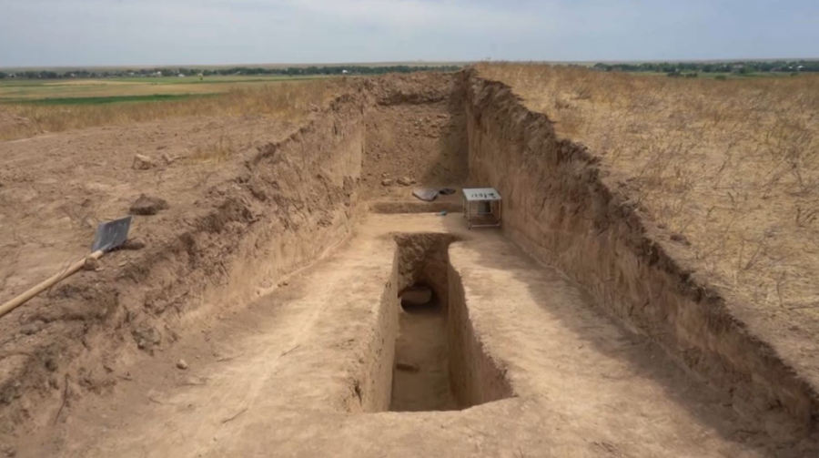 Түркістан облысында қаңлы жауынгерінің зираты табылды