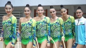 Казахстан выиграл первую медаль ЧА по художественной гимнастике