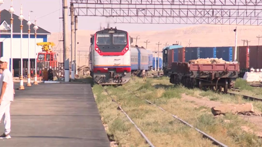 Железнодорожный вокзал открыли в поселке Саксаульск в Аральском районе