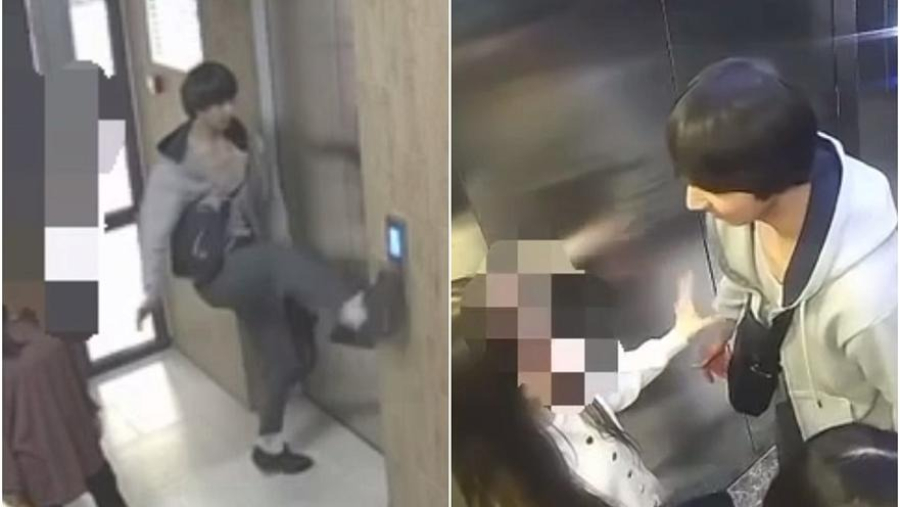 Алматыда ер адам қызды лифтіде соққыға жыққан