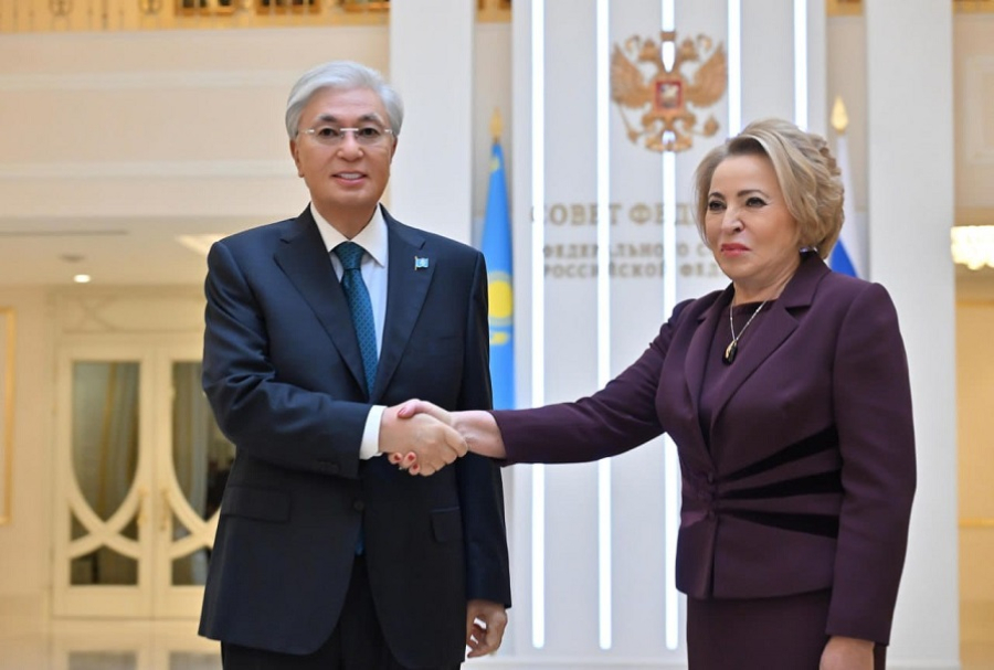 Токаев провел встречу с Председателем Совета Федерации РФ