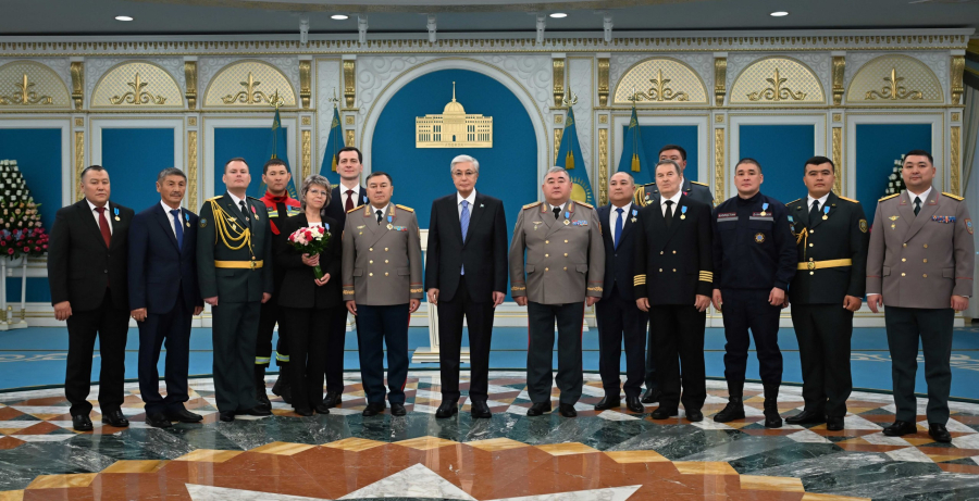 Президент құтқару саласы қызметкерлерін мемлекеттік наградалармен марапаттады