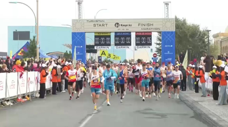 Түркістанда халықаралық «Turkistan Marathon-2026» жүгіру жарысы басталды. LIVE