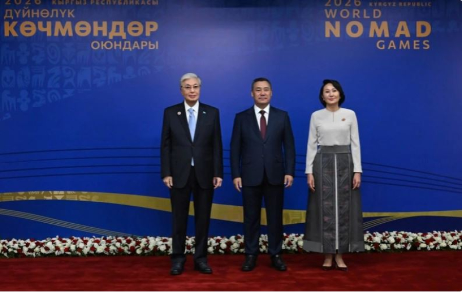 Президент VI Дүниежүзілік көшпенділер ойындарының ашылу салтанатына барды