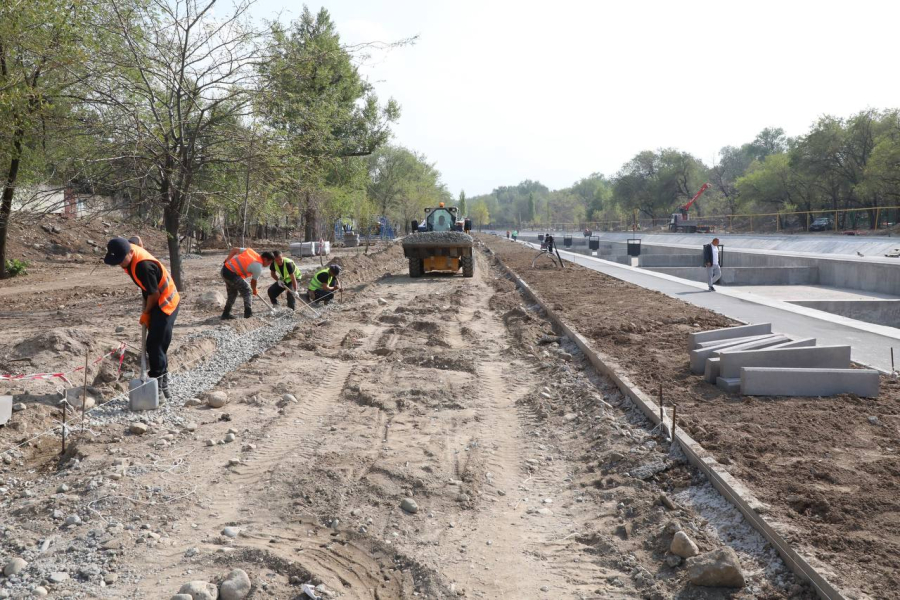 Вдоль реки Большая Алматинка реконструируют набережные