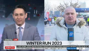 В Алматы стартовал марафон Winter Run 2023