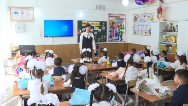 Ұлытау облысында 4500 оқушы мектеп табалдырығын алғаш аттады