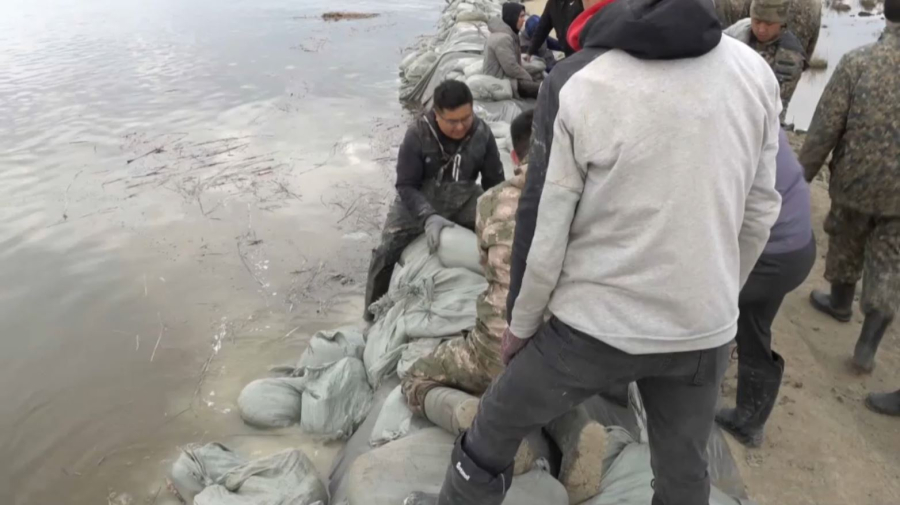 Күрт көтерілген Есіл өзені Тепличный ауылына қауіп төндіріп тұр