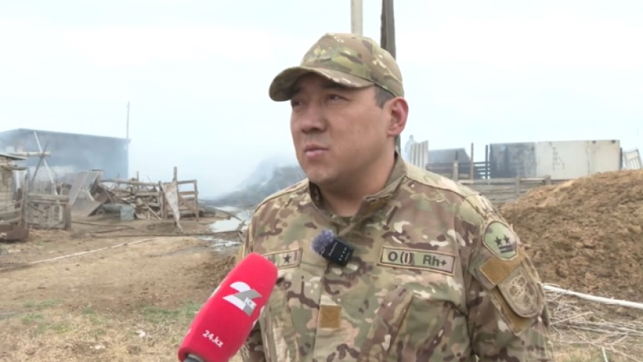 Целое село эвакуировали в области Абай из-за пожара