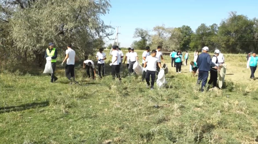 Жамбыл облысында тазалық акциясына 1800 адам қатысты