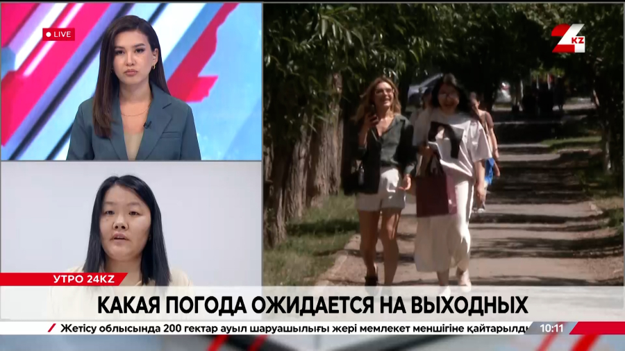 Какая погода ожидается на выходных. Ардак Кальменова
