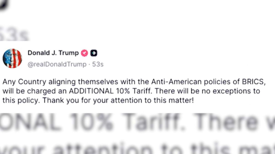 Трамп БРИКС елдеріне 10% салық енгізетінін ескертті