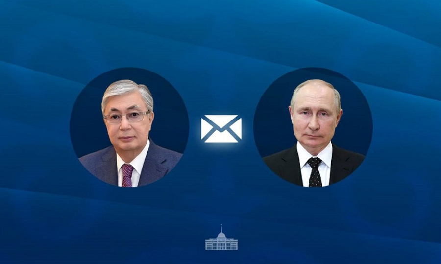 Токаев направил письмо благодарности Путину