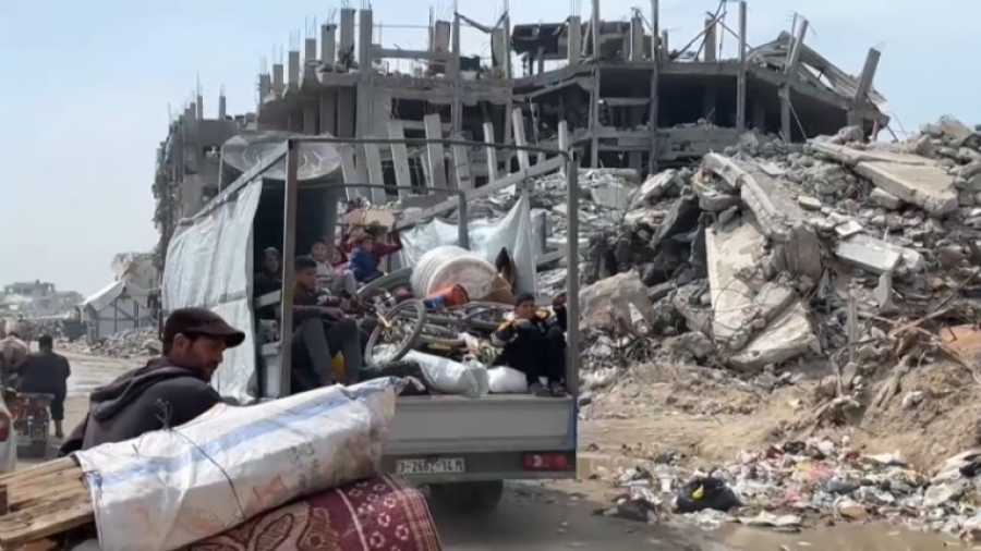 С начала новых атак Израиля по Газе свои дома покинули 124 тысячи человек