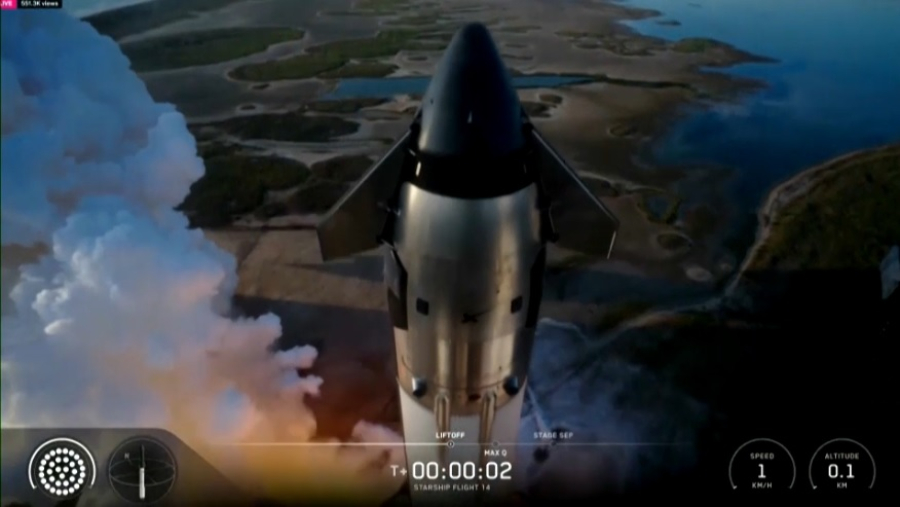 No comment: полет Starship на орбиту