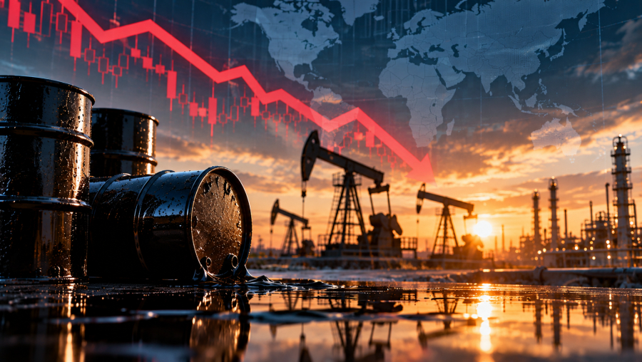 Мировые цены на нефть снижаются: Brent опустилась до 105 долларов