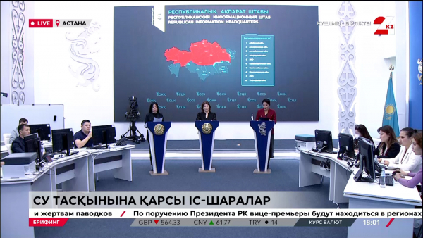 Су тасқынына қарсы іс-шаралар. Брифинг