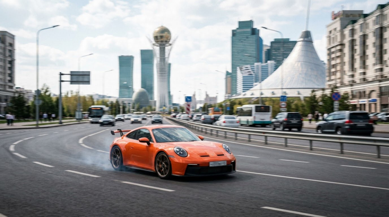 Астанчанин разогнал чужой Porsche до 197 км/ч и получил 10 суток ареста